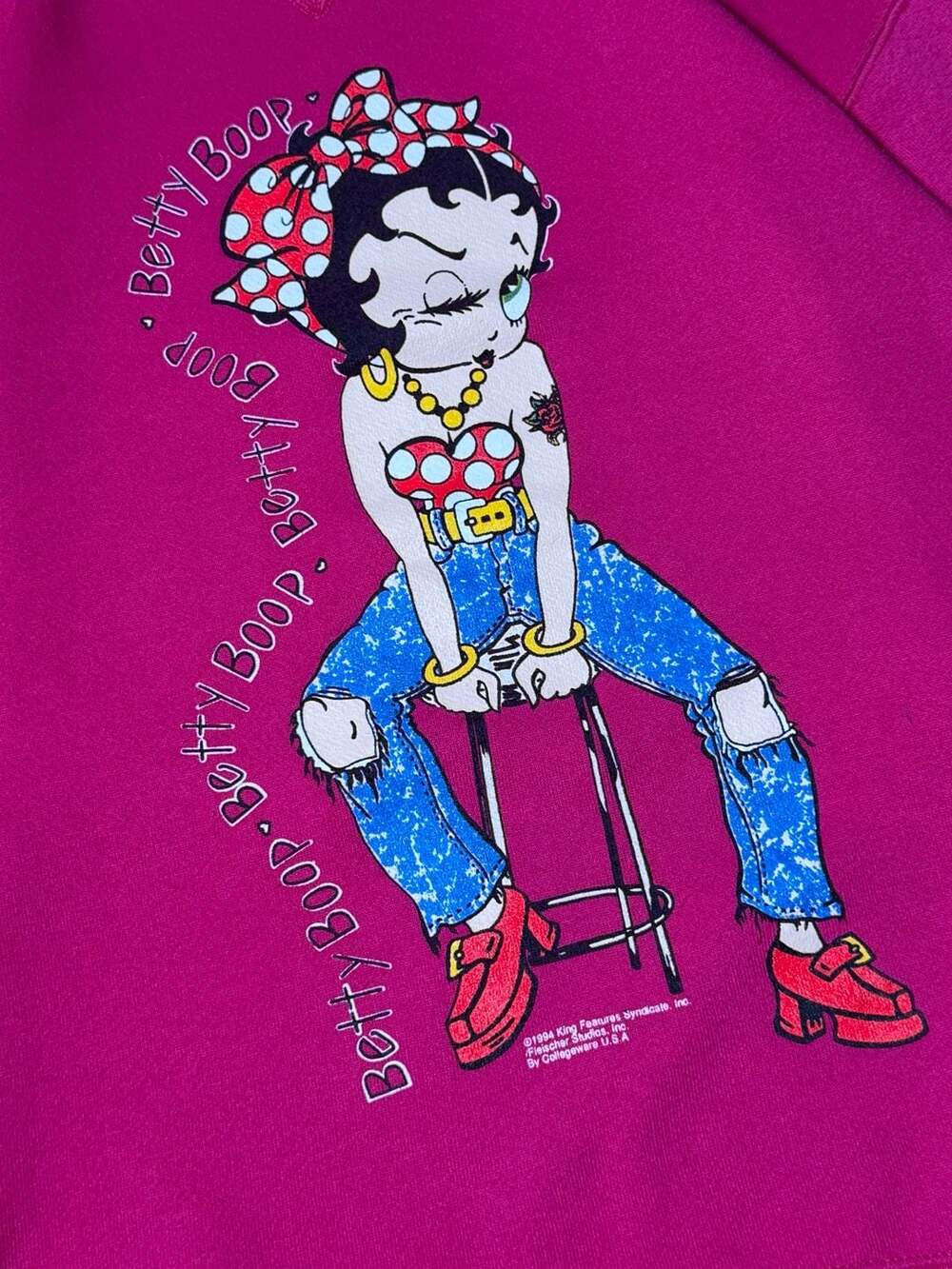 Vintage 1994 Betty Boop Sweatshirt - Picture 4 of 6